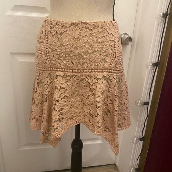 Veronica Beard Aura lace asymmetrical mini skirt, size 4 - Picture 5 of 14